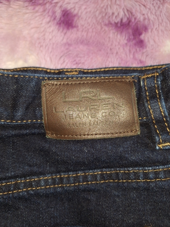 Lauren Ralph Lauren Dark Blue Denim Midi Skirt - Picture 3 of 4